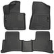 Husky Liners Weatherbeater Floor Mats | Fits 2016-2018 Hyundai Tucson | Front & 2nd Row, 3-pc Black - 99681