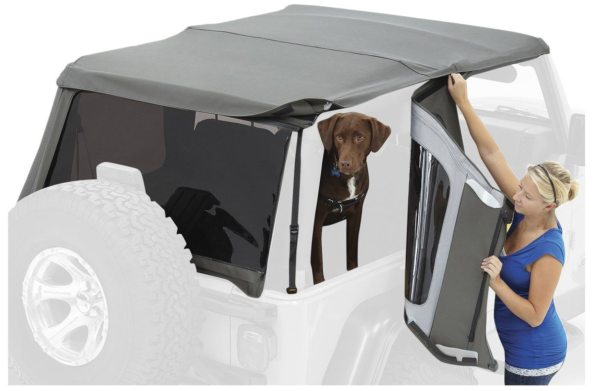 Bestop Window Set - Jeep '97-06 Wrangler TJ Exc. Unlimited (Supertop, Premium Black Twill)