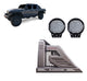 Black Horse Off Road Armour II Roll Bar Incl.Set of 9 Black Round LED Light Black Compatible with 2019-2026 Jeep Gladiator-AR2-09B-PL69B