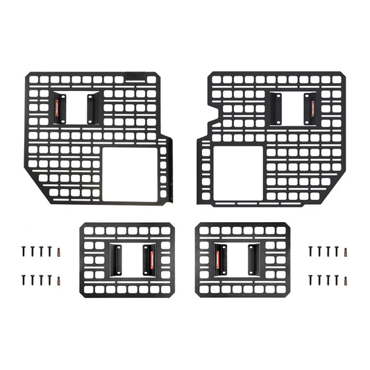 BuiltRight Industries Bedside Rack MOLLE Panel System | for Ford F-150 (2015-2024), Made in USA, Heavy Duty Steel, The Original None 4 Piece Kit 2024+