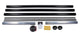 Velarium DIY Cut-to-Fit Roller Tube Assembly, 14' Cut-to-Fit Black Powder Coated Roller Tube, White End Caps, Light Rail and LED Lighting (Range 14' - 6')