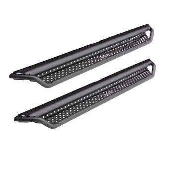 compare product Go Rhino Dominator Xtreme D1 Sidestep & Brackets | Mild Steel, Textured Black | D14155T | Fits 2015-2024 Ford F-150 Super Crew; 2017-2024 Ford F-150 Raptor Super Crew & Others (See Description)
