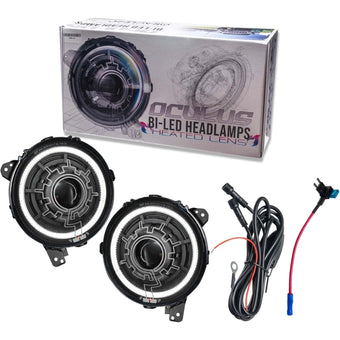 compare product Oracle Lighting 5839-111: Oculus Heated Lens Bi-Led Projector Headlights For Jeep Wrangler Jl/Gladiator Jt