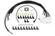ACCEL 9002C Extreme 9000 8mm Spark Plug Wire Set White 135° Ceramic Boots