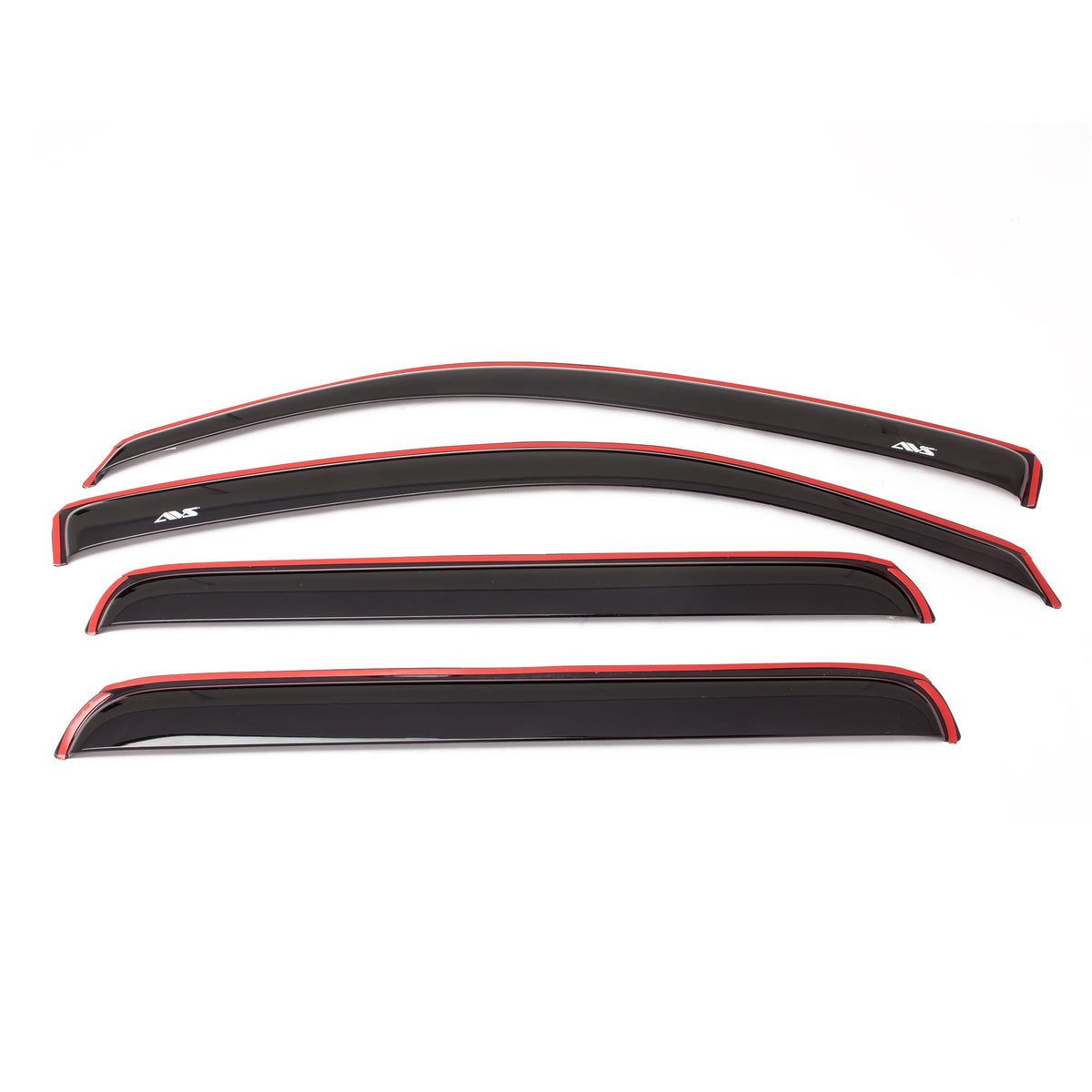 Auto Ventshade [AVS] in-Channel Rain Guards for 2019-2024 Dodge Ram 1500 (Classic Body Only), Quad CAB ONLY; 2009-2018 Dodge Ram 1500, Quad CAB ONLY | Window Vent Visors, 4 pcs. - Smoke | 194101