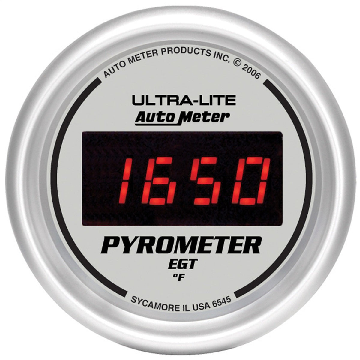 AUTO METER 6545 Ultra-Lite Digital Pyrometer Gauge, 2.3125 in.