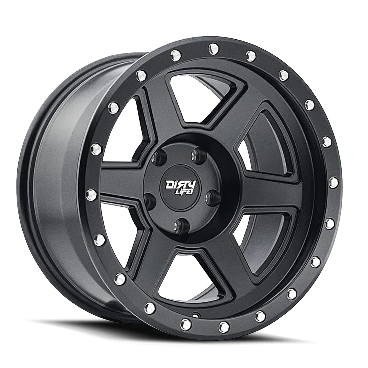 Dirty Life 9315 Compound 17x9 5x5" -12mm Matte Black Wheel Rim 17" Inch