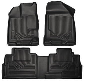 compare product Husky Liners Weatherbeater Floor Mats | Fits 2007-2014 Ford Edge; 2007-2015 Lincoln MKX | Front & 2nd Row, 3-pc Black - 99761