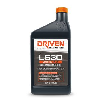compare product Driven Racing Oil 02906 LS30 High Zinc Synthetic (5w-30 Quart), 1 Quart