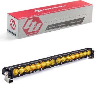compare product Baja Designs 20 Inch Led Light Bar Single Amber Straight Driving Combo Pattern S8 Series