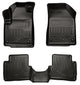 Husky Liners Weatherbeater Floor Mats | Fits 2013-2016 Dodge Dart | Front & 2nd Row, 3-pc Black - 99021