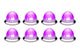 RoadWorks Hero Mini Watermelon 8 Pack Lights with Clear Lens and Purple LEDs, 2-Wire