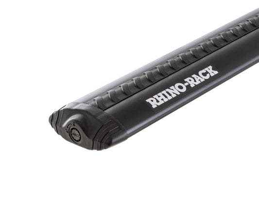 Rhino-Rack | Sportz Bar Aero Roof Rack Cross Bar, Zwifloc Channel & Twin Strip Wind Technology (Black, 71 inch)