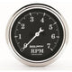 AUTO METER 1797 Old TYME Black Electric Tachometer, 2.3125 in.