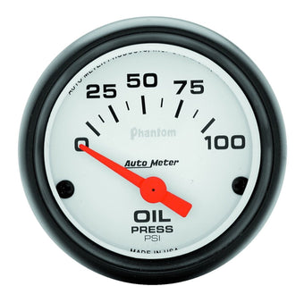 compare product Auto Meter 5727 Phantom Electric Oil Pressure Gauge,2.3125 in.