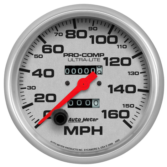 Auto Meter 4495 Ultra-Lite In-Dash Mechanical Speedometer 5.000 in.