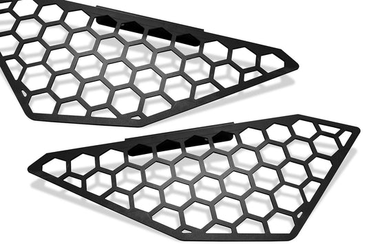 Fab Fours M3350-B Vengeance Side Light Mesh Insert Cover Bare Vengeance Side Light Mesh Insert Cover