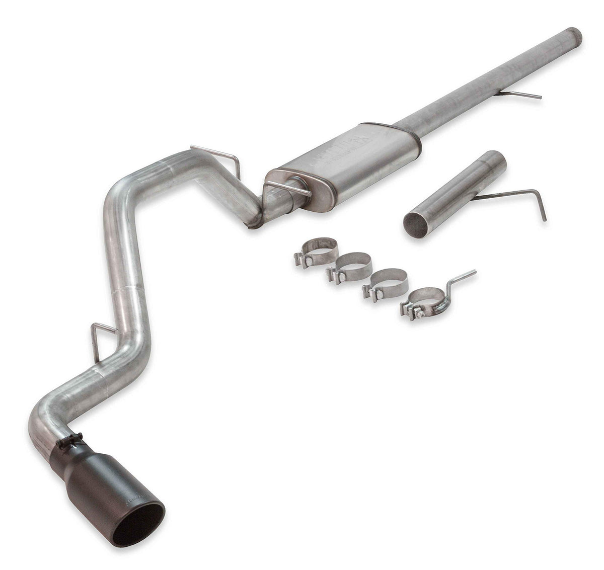 Flowmaster 717874 FlowFX Cat-Back Exhaust Kit 3 Inch Stainless Steel 4.5 Inch Black Ceramic Tip Compatible with 2009-2013 Chevy Silverado GMC Sierra 1500 4.8L 5.3L 2/4WD 143.5 157.5 Inch Wheelbases