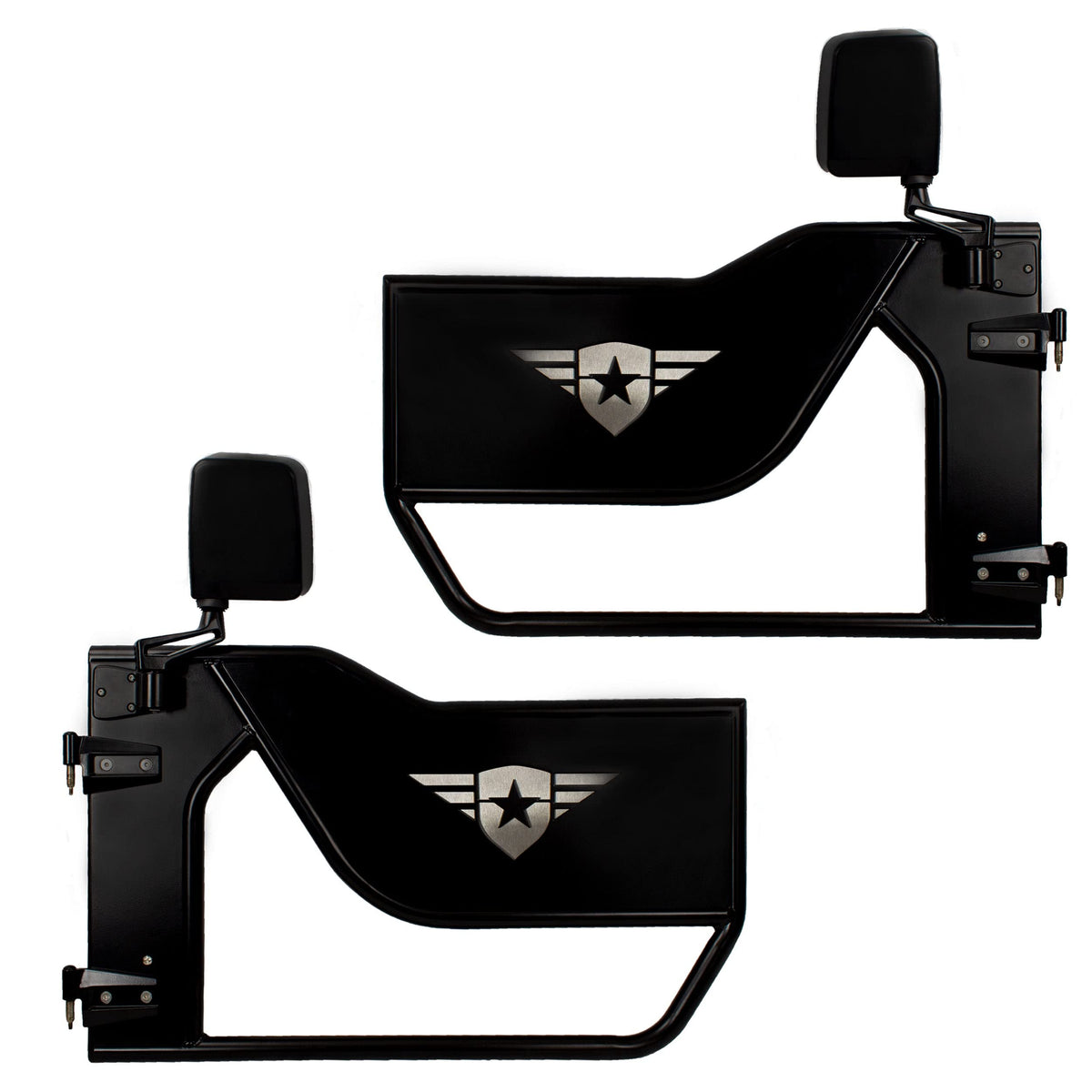 Combat Off Road Mission Doors - Front Pair - Tube Doors compatible with Jeep Wrangler JL/JLU