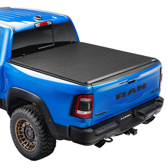 compare product Lund Genesis Tri-Fold Soft Folding Truck Bed Tonneau Cover | 950165 | Fits 2019 - 2023 Dodge Ram 1500 5' 7