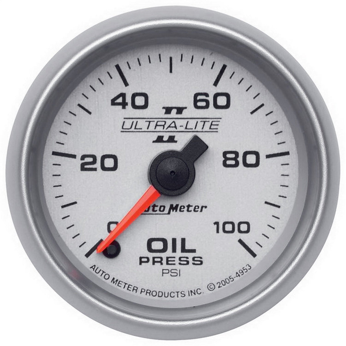 Auto Meter 4953 Ultra-Lite II 2-1/16" 0-100 PSI Full Sweep Electric Oil Pressure Gauge