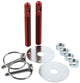 Allstar Performance Red 1/2" Aluminum Hood Pin Kit