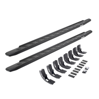 compare product Go Rhino RB30 Running Boards & Brackets | Galvanized Steel, Textured Black | 69604880PC | Fits 2019-2025 Chevrolet Silverado & GMC Sierra Double Cab (See Description)