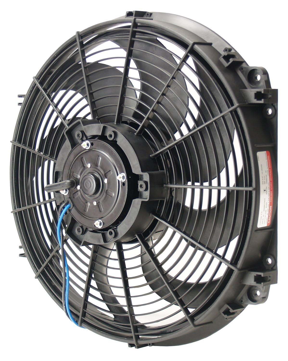 Derale 16626 16" Tornado Electric Fan Standard Kit , Black