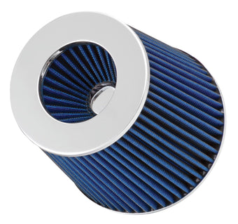 compare product Spectre Performance Universal Clamp-On Air Filter: High Performance,Washable Filter: Round Tapered; 3 in/3.5 in/4 in Flange ID; 6.719 in (171mm) H; 6 in (152mm) Base; 4.75 in (121mm) Top,SPE-8136,Blue