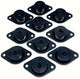 Black Self Ejecting Quarter Turn Fasteners - 7/16" Hex .650 10pk