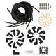 ACCEL 4041K SuperStock 4000 8mm Spark Plug Wire Set, 90° Boots, Black