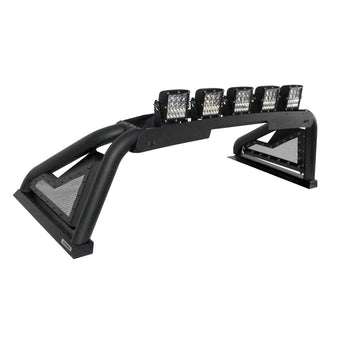 compare product Go Rhino Sport Bar 2.0 w/Power Actuated Retractable Light Mount | Mild Steel, Textured Black | 911600T | Fits 2015-2024 Ford F-150 & Other Full Size Trucks (See Description)