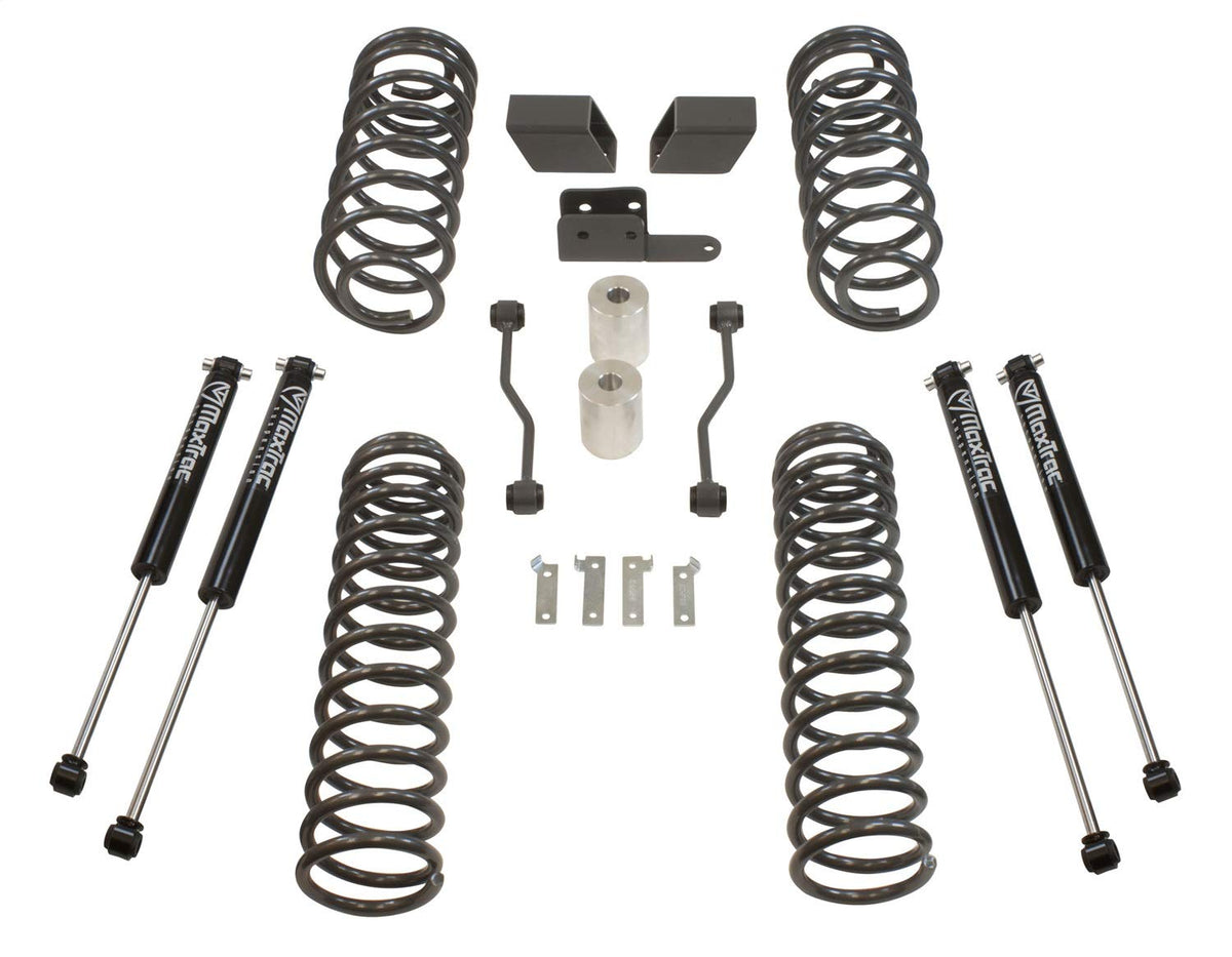 MaxTrac K949832S Max Pro Lift Kit 3 in. Lift Incl. Front And Rear Coil Springs w/Maxtrac Shocks Max Pro Lift Kit