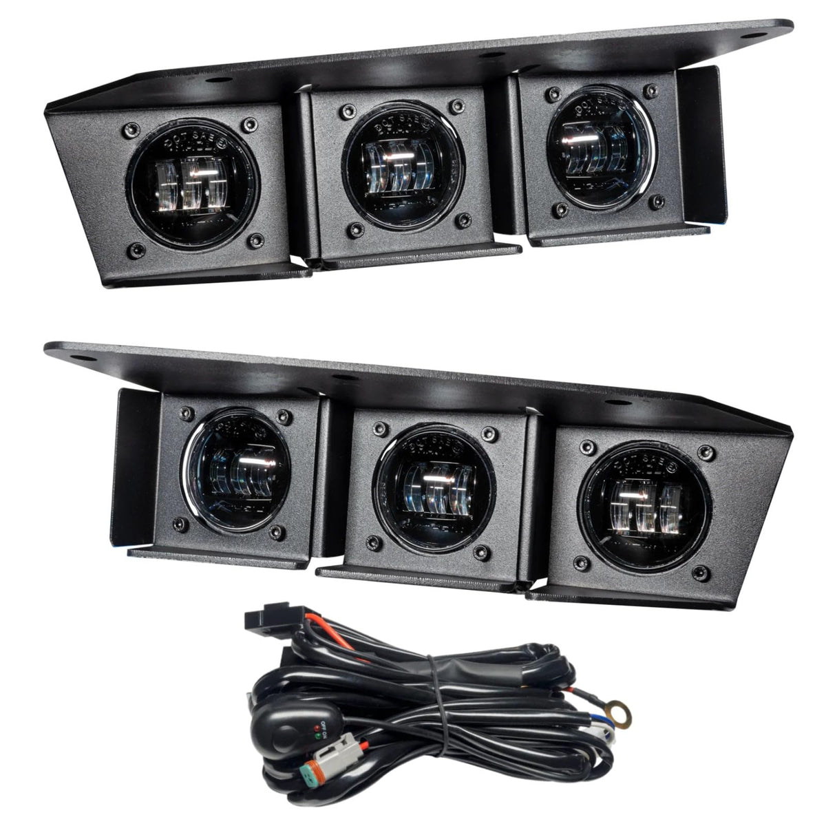 Oracle Lighting 5890-001: 2021-2022 Ford Bronco Triple Led Fog Light Kit For Steel Bumper