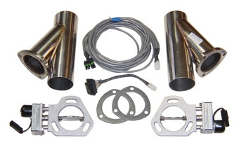 compare product PYPES PERFORMANCE EXHAUST HVE10K 2.5in Dual Exhaust Cutout Kits Pair w/YPipe