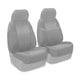 Coverking Custom Fit Front 50/50 Bucket Seat Cover for Select Nissan Titan Models - Ballistic (Light Gray)