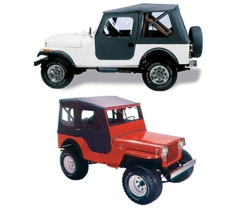 compare product Bestop Tigertop Black Crush 5140201 for Jeep CJ2A & MB 1941-1949