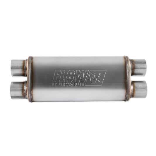 Flowmaster 72469 FlowFX Muffler 3" Dual Inlet/Outlet - Moderate Sound 409 Stainless Steel
