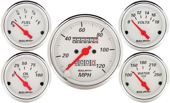 compare product Auto Meter 1300 5 PC. Gauge KIT, 3-1/8