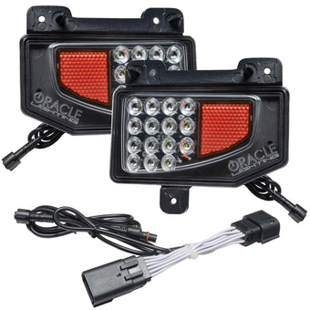 compare product Oracle Lighting 5881-504: Rear Bumper Led Reverse Lights For Jeep Gladiator Jt W/Plug & Play Harness