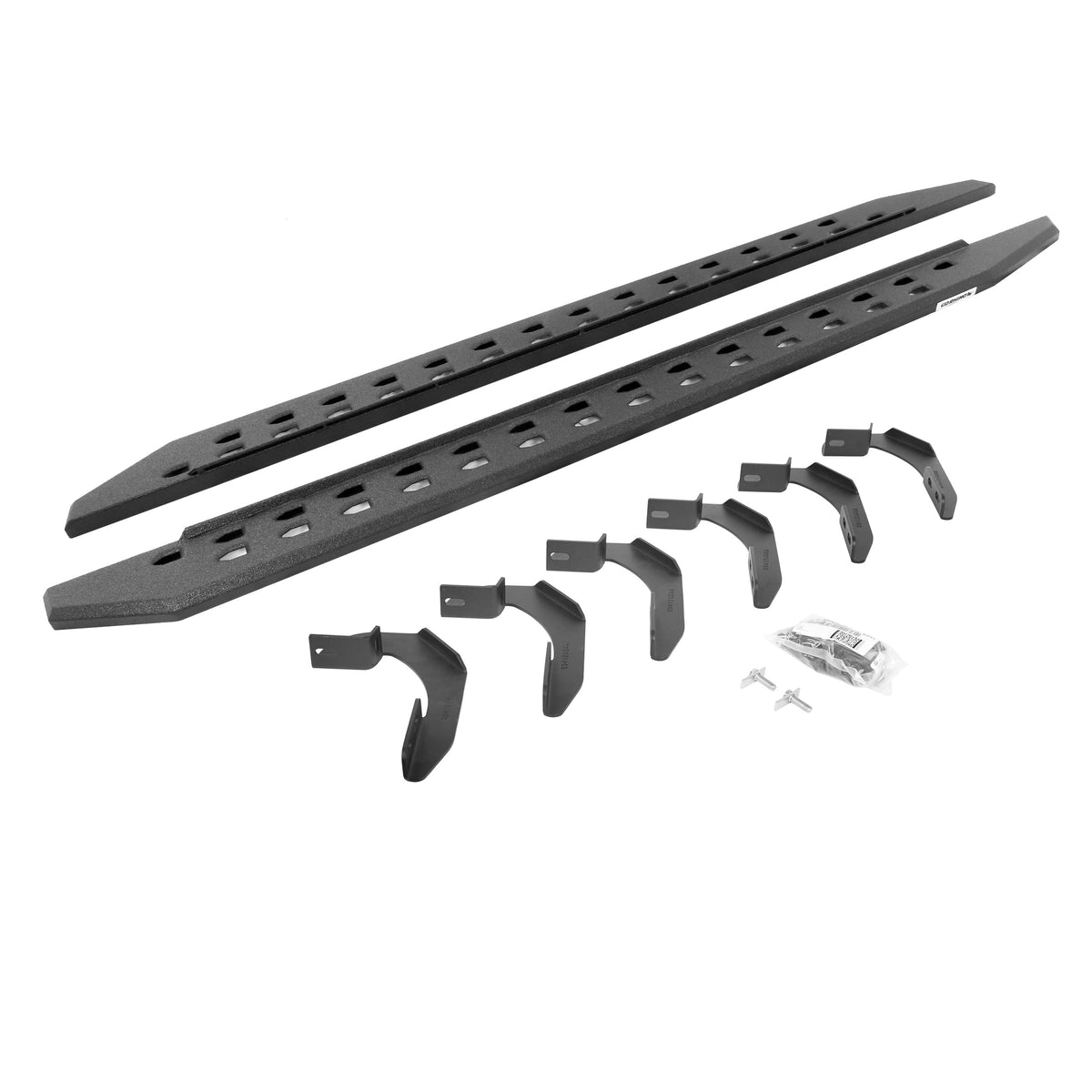 Go Rhino RB20 Slim Running Boards & Brackets | Galvanized Steel, Protective Bedliner Coating | 69412680ST | Fits 2004-2014 Ford F-150 Super Cab Pickup