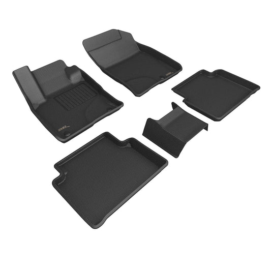 3D MAXpider Custom Fit Kagu Floor Mat (Black) Compatible with Lincoln Corsair 2020-2026 - Full Set