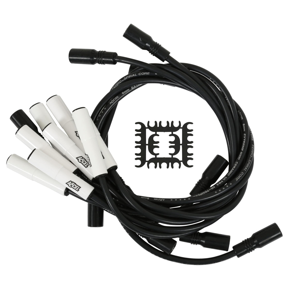 ACCEL 9043C Extreme 9000 Spark Plug Wire Set Ceramic Boot