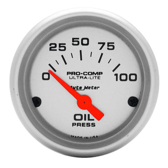 compare product Auto Meter 4327 Ultra-Lite Electric Oil Pressure Gauge, 2-1/16 inch