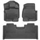 Husky Liners Weatherbeater Floor Mats | Fits 2015-2026 Ford F-150 SUPERCAB ONLY | Front & 2nd Row, 3-pc Black - 94051