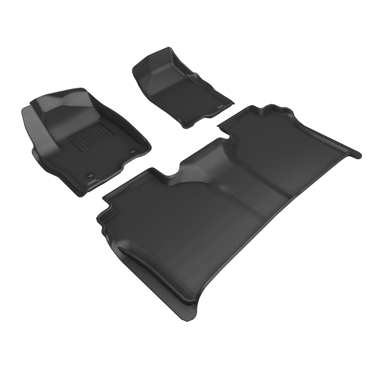 3D MAXpider Kagu Floor Mat for Chevrolet Silverado 1500 Crew Cab 2019-2023