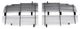 T-Rex Dodge Billet Grille, Polished, 4 Pc, Insert - PN #20467