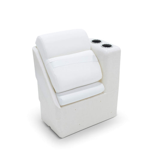 TAYLOR MADE PRODUCTS 17" Right Arm Pontoon Chaise - White