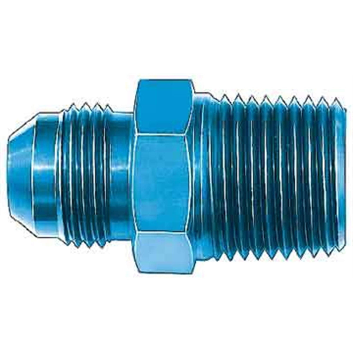 Aeroquip FCM2009 Blue Anodized Aluminum -10AN to 1/2" NPT Pipe Fitting