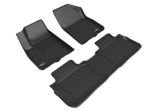3D MAXpider Kagu Floor Mat (Black) Compatible with GMC Acadia 5-Seats 2017-2023 - Full Set
